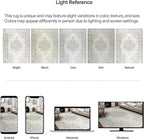 ReaLife Rugs Machine Washable Area Rug Runner - Living Room Bedroom Bathroom Kitchen Entryway Office - Padded Low Pile Stain Resistant Premium - Boho Farmhouse Vintage - Paige - Ivory 2'6" x 6'