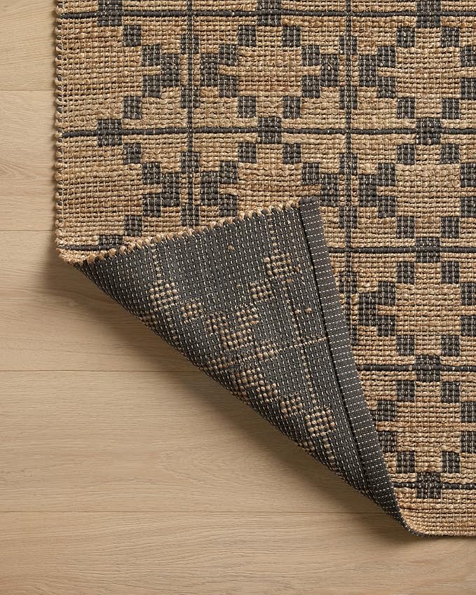 Loloi Chris Loves Julia Judy Collection JUD-05 Natural/Graphite 2'-6" x 7'-6" Runner Rug