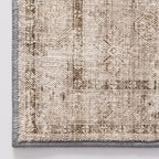 LUMI 5x8 Washable Area Rug for Living Room, Ultra Soft Traditional Vintage Rugs Non Slip with Rubber Backing, Low Profile, High Traffic, Stain Resistant Carpets, Ideal for Bedroom, Dining Room, Indoor