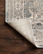 Loloi Teagan Collection TEA-04 Sky/Natural 2'-8" x 7'-6" Runner Rug, Large, Soft Neutral Rug, High-Traffic for Living Room, Bedroom, Home Office, Dining Area