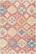 Dash and Albert Pali Machine Washable Area Rug - 6' x 9' Multicolor - Geometric Accent Rug - Anti-Slip Backing, Lightweight, Machine Washable, High Traffic Areas Kitchen, Mudroom, Laundry Room