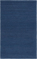 SAFAVIEH Area Rug 4x6 - Natura Collection - Navy & Blue, Handmade Wool Blend, Textured Design, Ideal for Living Room, Bedroom, Dining Space (NAT620M)