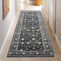 2x6 Area Rug,Boho Vintage Oriental Washable Rugs,Collapsible Area Rug for Bedroom, Entryway, Kitchen, Bathroom