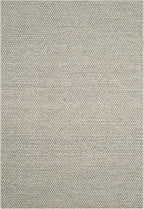 SAFAVIEH Area Rug 4x6 - Natura Collection - Silver, Handmade Wool Blend, Textured Design, Ideal for Living Room, Bedroom, Dining Space (NAT620C)
