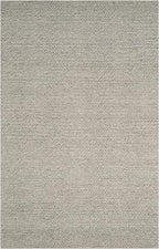 SAFAVIEH Area Rug 5x8 - Natura Collection - Silver, Handmade Wool Blend, Textured Design, Ideal for Living Room, Bedroom, Dining Space (NAT620C)