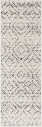 SAFAVIEH Adirondack Collection Runner Rug - 2'6" x 16', Light Grey & Grey, Modern Diamond Distressed Design, Non-Shedding & Easy Care, Ideal for High Traffic Areas in Living Room, Bedroom (ADR131C)