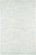 Dash and Albert Crosshatch Wool Area Rug - 3' x 5' Sky Blue Solid Hand Micro Hooked Accent Rug - Durable, High Traffic Areas Bedroom, Hallway, Stairs - Premium Luxury Hotel Quality Soft Breathable