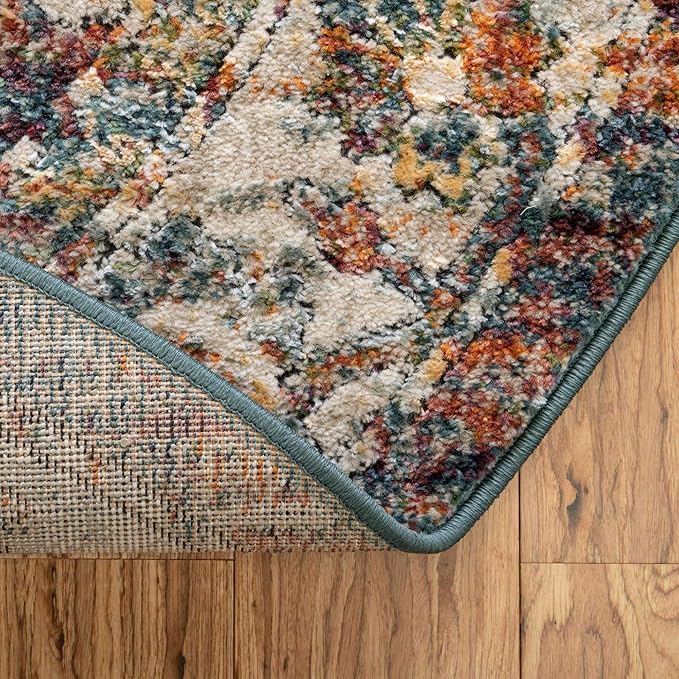 Unique Loom Isabella Collection Area Rug - Adjani (5' 1" x 8' Oval, Multi/ Beige)