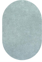 Eyely UES100S-4OV Supersoft Haze Solid Low-Pile Indoor Area Rug Casual;Contemporary;Solid;Traditional, Bedroom, Kitchen, Living Room, Easy-Cleaning, Non-Shedding, 4 X 6 Oval, Light Blue