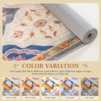 EnHomee Area Rugs 3x5, Soft Washable Rugs for Living Room Bedroom, Boho Non Slip Low Pile Stain Resistant Washable Rug Large Carpet for Dining Room,Easy to Clean Living Room Rug, Colorful