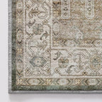 LUMI 8x10 Washable Area Rug for Living Room, Ultra Soft Traditional Vintage Rugs Non Slip with Rubber Backing, Low Profile, High Traffic, Stain Resistant Carpets, Ideal for Bedroom, Dining Room