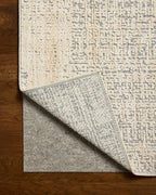Loloi Amber Lewis Bexley Collection BEX-03 Natural/Slate 6'-6" x 9'-3" Area Rug Neutral, Textured, Living, Bedroom, Dining, Carpet
