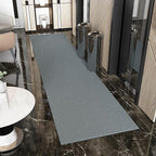 Ottomanson 2'7" x 51' Hallway Runner with Scraper Pile - Extra Durable Non-Slip Rug Mat for Indoor & Outdoor Use - Ideal for Kitchen, Entryway & Garage - High-Traffic Carpet, Gray