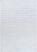 Hand-Tufted 100% Wool Area Rug – Unique Modern Geometric Grid Pattern, Soft Plush Textured Carpet for Living Room, Bedroom, Dining Room & Entryway (Blue, 9' x 12')