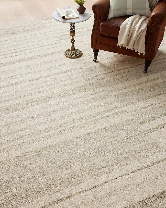 Loloi Chris Loves Julia Chris Collection CHR-02 Natural/Sage 7'-9'' x 9'-9'', .50" Pile Height, Area Rug