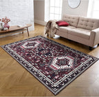 Fame Living Washable Area Rug. Modern Farmhouse. Vintage. Turkish. Bohemian. Distressed. Oriental. Traditional. Rugs for Living Room. Dining. Bedroom. Office. Entryway. Foyer. (851RR, 7'5" x 9'8")
