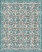 WITSHOCK Living Room Area Rugs 8x10: Soft Non-Slip Backing Washable Rugs Vintage Large Carpet for Bedroom Office Dining Room Kitchen Stain Resistant Home Decor Rug