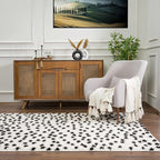 Hauteloom Cansu Hallway, Kitchen Runner Rug - Contemporary - Plush Pile - Black - 2'7" x 10'