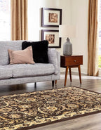 Unique Loom Espahan Collection Area Rug - Cape Cod (9'x 12' Rectangle, Brown/ Beige)