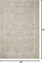 Loloi Rifle Paper Co. Maison Collection MAO-02 Bough Natural 3'-9" x 5'-6", .19" Pile Height, Accent Rug