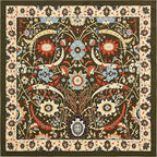 Unique Loom Espahan Collection Area Rug - Cape Cod (8'Square, Green/ Black)