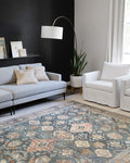 Loloi Skye Collection SKY-10 Sea/Rust 6'-0" x 9'-0" Area Rug