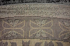 Unique Loom Taftan Collection Border Geometric Tribal Inspired Design Area Rug (8' 0 x 8' 0 Round, Gray/ Black)