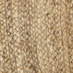 REDEARTH Rectangular Area Rug - Hand Woven Braided 100% Natural Jute - Artisan Made Boho Jute Rugs for Bedroom - Kitchen - Living Room - Farmhouse - Aesthetic Home Decor (5'x8' - Natural)