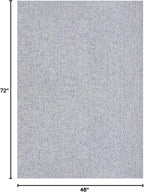 Easy Jute Rugs 4x6 Gray Color Living Room Indoor Outdoor Area Rug for Farmhouse Patio and Kitchen Rug High Traffic Washable Easy to Clean Solid Boho Woven Design Outside Carpet (4 x 6)