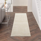 Nourison Home Nourison Essentials Ivory Beige 2'2" x 10' Area Rug - Easy Clean, Non Shedding, Bed Room, Living Room, Dining Room, Kitchen (10' Runner)