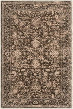 KILOCOCO Area Rug 3x5 Entryway Rug Washable Printed Vintage Floral Rubber Backed Non Slip Indoor Kitchen Rugs for Living Room Laundry Room Playroom Mudroom Moroccan Area Rugs, Rust Red