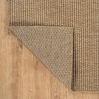CAMILSON Easy Jute Rug 6x9, Indoor Outdoor Natural Color Farmhouse Area Rugs for Living Room Patio and Kitchen Rug, Solid Boho Woven Design, Easy-Cleaning, Washable Outside Carpet Alfombras (6 x 9)