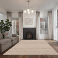 REDEARTH · Jute Cotton Area Rug - 6'x9' Rectangular Rug, Sustainable Handwoven, Non-Shedding, Soft & Durable – Reversible, Neutral Tones for Home Décor in Living Room, Dining Room, Bedroom