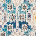 SAFAVIEH Madison Collection Accent Rug - 2'2" x 4', Dark Blue & Yellow, Boho Distressed Design, Non-Shedding & Easy Care, Ideal for High Traffic Areas in Entryway, Living Room, Bedroom (MAD418N)
