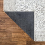 Bloom Rugs Washable Non-Slip 2' x 3' Rug - Beige/Off White Traditional Bordered Area Rug for Living Room, Bedroom, Dining Room, and Kitchen - Exact Size: 2' x 3'