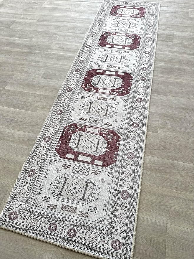 Fame Living Faded Oushak Rug, Turkish Vintage Floral Pastel Large Oversized Area Rugs for Living Room Dining Bedroom Kitchen Bathroom Nursery (848CrRd, 2'5" x 4'9")