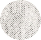 SAFAVIEH Adirondack Collection Round Rug - 6' Round, Ivory & Dark Green, Transitional Design, Stain Resistant, Ideal for High Traffic Areas in Living Room, Bedroom & Dining Room (ADR104X-6R)