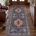 Ciicool Washable Non Slip Runner Rug, 2x6ft Hallway Rug Vintage Kitchen Rugs Oriental Carpet for Entrance Bedroom Bedside Living Room Laundry Bathroom Decor