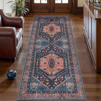 Ciicool Washable Non Slip Runner Rug, 2x6ft Hallway Rug Vintage Kitchen Rugs Oriental Carpet for Entrance Bedroom Bedside Living Room Laundry Bathroom Decor