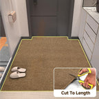 jxgzyy Heavy Duty Runner Rugs, 2'11" x 4'11" Non Slip Hallway Doormat, Indoor Outdoor Carpet Runner, Waterproof Floor Mat for Entrance Laundry Patio Garage, Brown