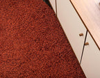 Unique Loom Solid Shag Collection Area Rug (3' 3" x 5' 3" Oval, Terracotta)