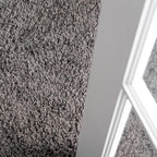 Unique Loom Solid Shag Collection Area Rug (3' 3" x 5' 3" Oval, Graphite Gray)