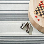 Dash & Albert Gunner Stripe Machine Washable Rug, 7.5 X 9.5 Feet, Grey Stripe Pattern - Premium Luxury Hotel Quality Soft Breathable Hypoallergenic Machine Washable Easy Care All Season Comfortable