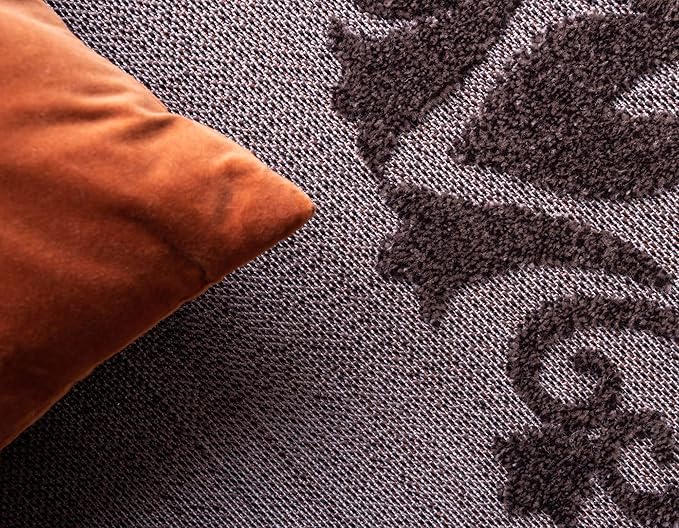Unique Loom Outdoor Modern Collection Area Rug - Chicago (9' x 12' 2" Rectangle, Brown/ Orange)