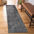 Rugshop Circles Arch Shag Runner Rug Anthracite Dark Gray 2' 3" x 8' Perfect for Hallways, Kitchens, or Behind The Sofa
