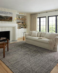 Loloi Kamala Collection KAM-06 Charcoal/Ivory 5'-3" x 7'-9" Area Rug