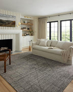 Loloi Kamala Collection KAM-06 Charcoal/Ivory 5'-3" x 7'-9" Area Rug