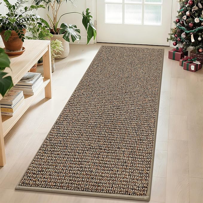 BEQHAUSE Hallway Runner Rugs 2x6, Hallway Rug Non-Slip Washable(Rolled-Up NO Creases), Runner Rug Absorbent Stain Resistant Hall Rug Carpet Runner, Entryway Rugs Floor Mat Laundry Room Rugs, Taupe
