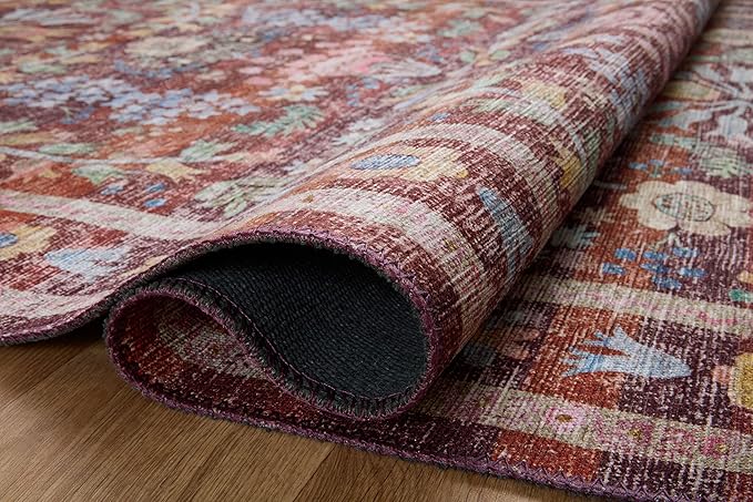 Loloi Rifle Paper Co. Maison Collection MAO-06 Red 2'-6" x 7'-6", .19" Pile Height, Runner Rug