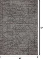 Loloi Kamala Collection KAM-06 Charcoal/Ivory 4'-0" x 6'-0" Accent Rug